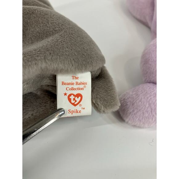 Ty Beanie Babies Bundle (2pcs) Spike And Happy - Picture 5 of 15